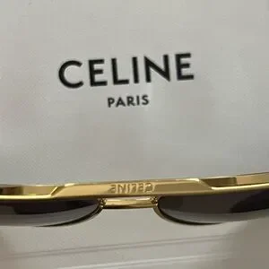 Celine | Accessories | Authentic Celine Gold Aviator 